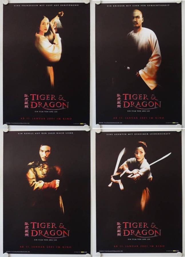 Hidden Tiger Crouching Dragon original release german movie posters (4)